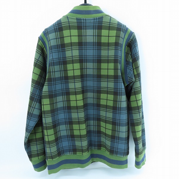 実際に弊社で買取させて頂いたSTUSSY/ステューシー  STUSSY刺繍 チェック柄 ブルゾン/Lの画像 1枚目