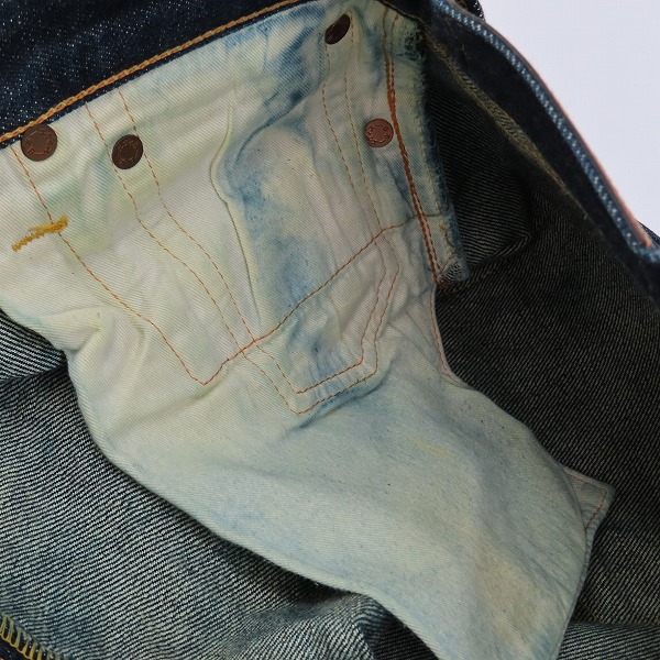 実際に弊社で買取させて頂いたEVISU/エヴィス Lot.2000 No.1 SPECIAL カモメペイント デニムパンツ/38×32の画像 7枚目