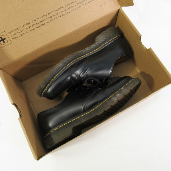 実際に弊社で買取させて頂いたDr.Martens/ドクターマーチン 3EYE BOOTS 3ホールブーツ ブラック 1461/11838002/UK7の画像 7枚目