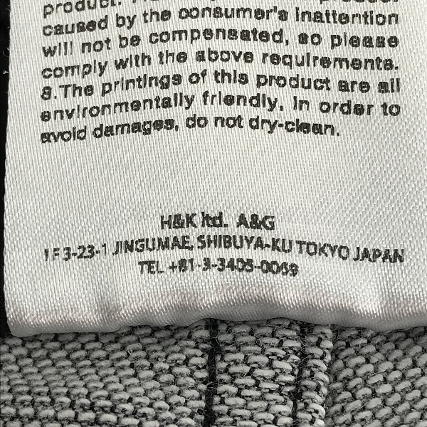 実際に弊社で買取させて頂いたA＆G/エーアンドジー LA スクロールラベル ハーフパンツ Lの画像 4枚目