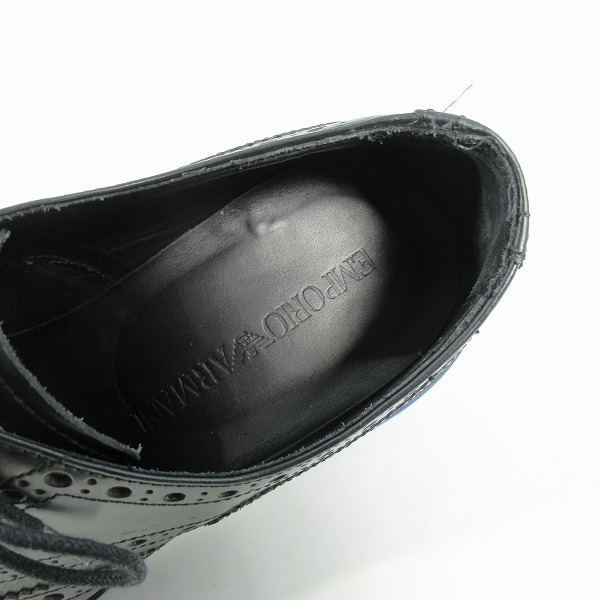 実際に弊社で買取させて頂いたEMPORIO ARMANI/エンポリオ アルマーニ ウイングチップ レースアップシューズ 6の画像 4枚目