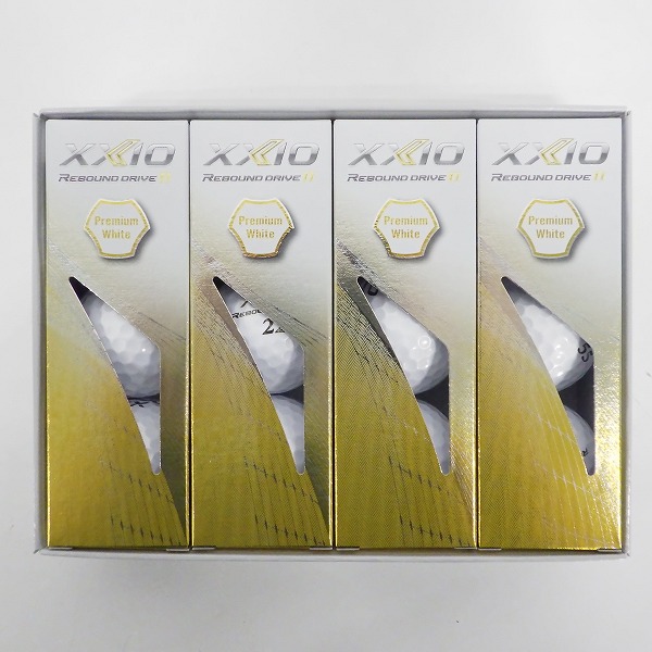 実際に弊社で買取させて頂いた【未使用】DUNLOP/ダンロップ XXIO/ゼクシオ REBOUND DRIVE Ⅱ ゴルフボール プレミアムホワイト 1ダース