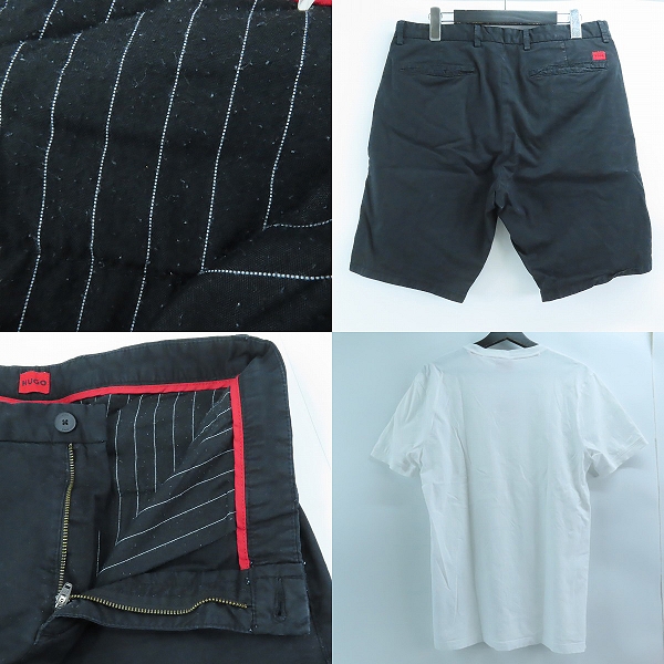 実際に弊社で買取させて頂いたHUGO BOSS/ヒューゴボス ショートパンツ/半袖 ロゴ Tシャツ/サンダル/キャップ 4点セットの画像 6枚目