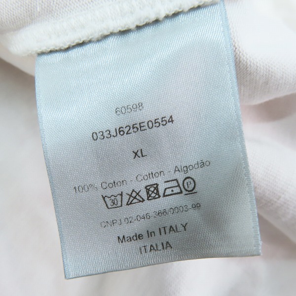 実際に弊社で買取させて頂いたChristian Dior×SHAWN STUSSY/クリスチャンディオール×ショーンステューシー ロゴ Tシャツ ピンク 033J625E0554/XLの画像 3枚目