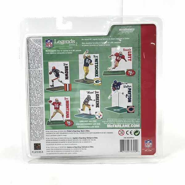実際に弊社で買取させて頂いた【未開封】McFARLANE TOYS/マクファーレントイズ NFL LEGENDS 49ERS/サンフランシスコフォーティナイナーズ ジョーモンタナの画像 2枚目