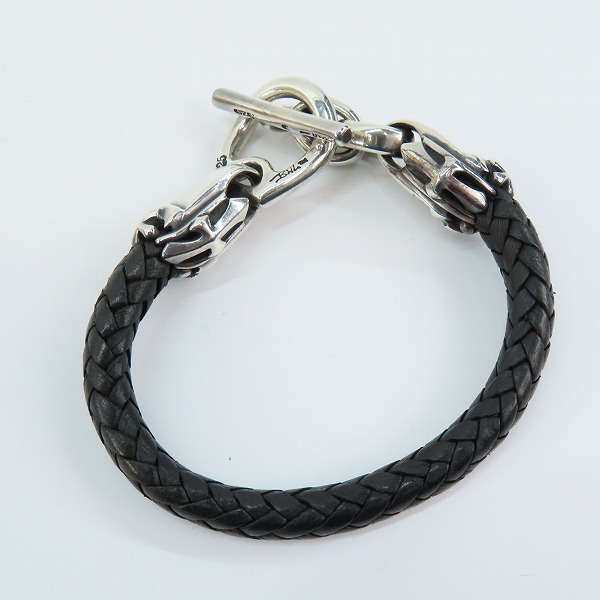 実際に弊社で買取させて頂いたBWL/ビルウォールレザー レザーブレスレット Tバーの画像 4枚目