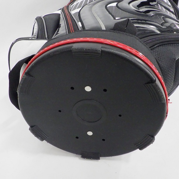 実際に弊社で買取させて頂いたle coq sportif/ルコックスポルティフ ゴルフ QQBPJJ06 9型 6分割キャディバッグ ホワイトｘブラックの画像 8枚目