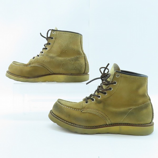 実際に弊社で買取させて頂いたRED WING/レッドウィング スエード レザー 羽タグ アイリッシュセッター 8173/ 7.5の画像 3枚目