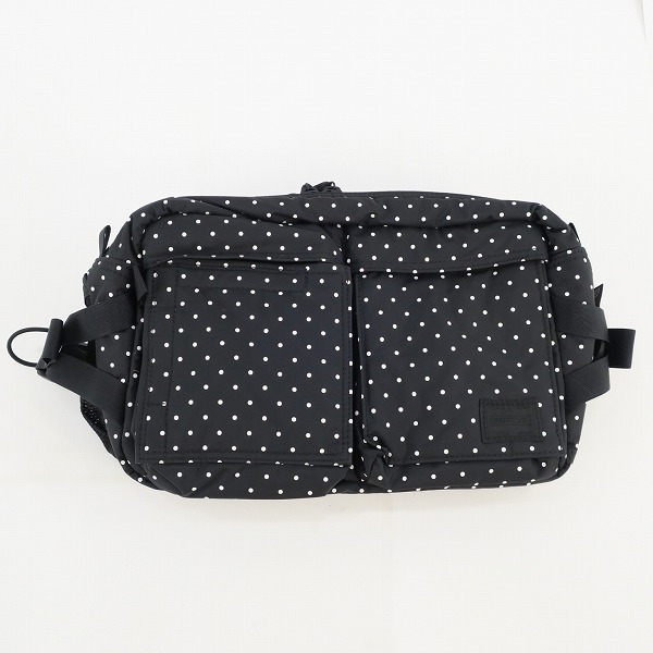 実際に弊社で買取させて頂いたHEAD PORTER/ヘッドポーター WAIST BAG ウエストバッグ 鞄 ドット ブラック