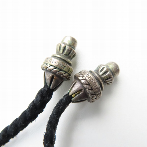 実際に弊社で買取させて頂いたCHROME HEARTS/クロムハーツ スモールCHクロスペンダント w/レザーブレード バレルボロチップの画像 6枚目