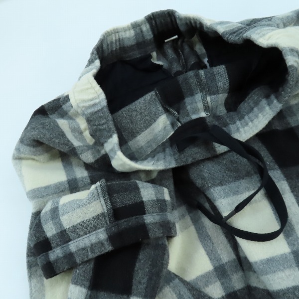 実際に弊社で買取させて頂いたDELUXE/デラックス チェック柄 ウール イージーパンツ D4184 /XLの画像 2枚目