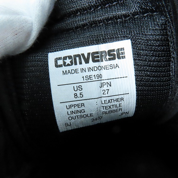 実際に弊社で買取させて頂いたCONVERSE × Shott/コンバース×ショット ONE STAR Z Schott/ワンスター Z ショット 1SE190 ブラック/27の画像 4枚目