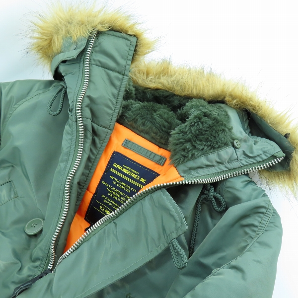 実際に弊社で買取させて頂いたALPHA INDUSTRIES/アルファインダストリーズ N-3B フライトジャケット MIL-J-6279/Sの画像 2枚目