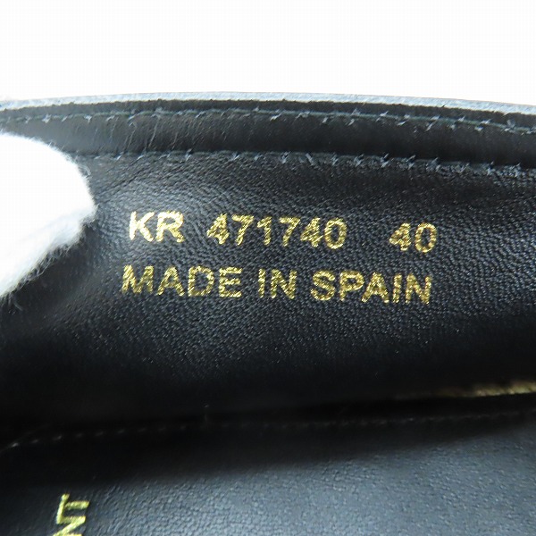実際に弊社で買取させて頂いたSAINT LAURENT/サンローラン YSLロゴ 刺繍 エスパドリーユ 471740/40の画像 5枚目