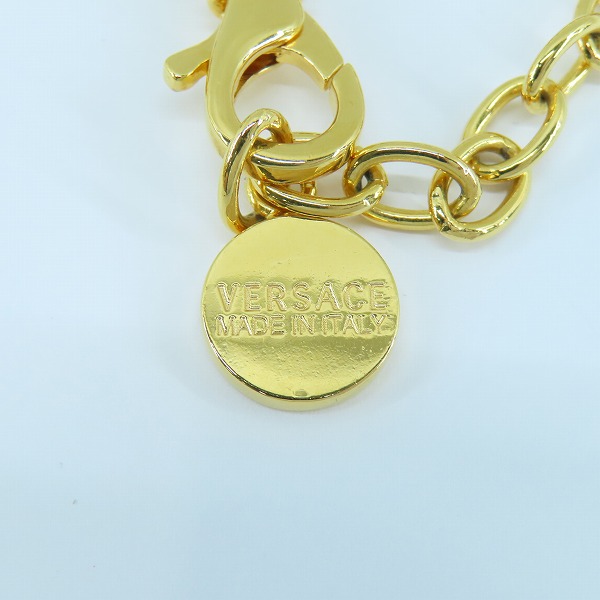 実際に弊社で買取させて頂いたVersace/ヴェルサーチ クリスタル ラ メドゥーサ グレカ ネックレス DG1E009-DJMXの画像 7枚目