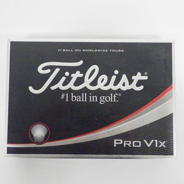 実際に弊社で買取させて頂いた【未使用/オウンネーム】Titleist/タイトリスト PRO V1x ゴルフボール ホワイト 1ダースの画像 2枚目