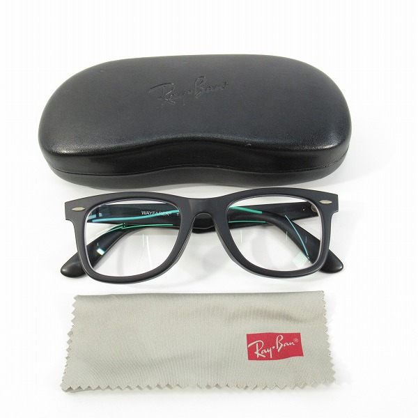 実際に弊社で買取させて頂いたRay-Ban/レイバン WAYFARER/ウェイファーラー 度入り 眼鏡/メガネフレーム RB5121F 2477の画像 9枚目