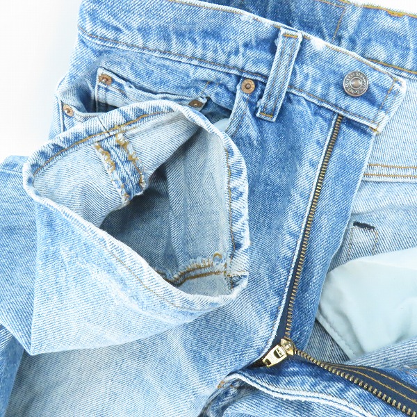 実際に弊社で買取させて頂いたLevis/リーバイス 80年代 VINTAGE/ビンテージ 505 刻印552 ジップフライ デニムパンツ/W32L33の画像 7枚目