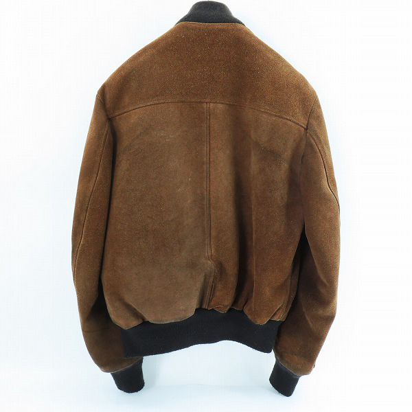 実際に弊社で買取させて頂いたSchott/ショット USA製 Lot5151 スエード レザー ジップアップ ジャケット/ブルゾン /38の画像 1枚目