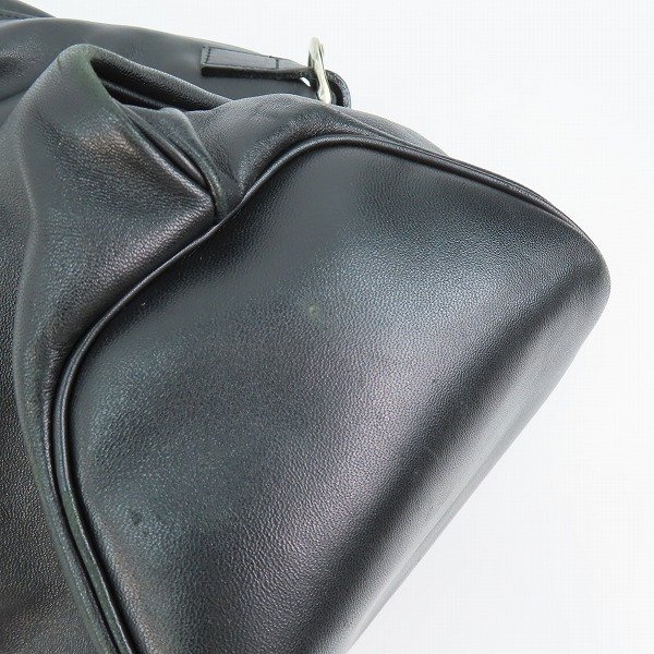 実際に弊社で買取させて頂いたAKM/エイケイエム MINI FOLD BAG ショルダーバッグ ラムレザー の画像 5枚目