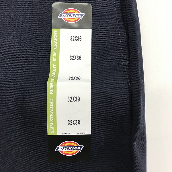 実際に弊社で買取させて頂いた【未使用】Dickies/ディッキーズ ワークパンツ/チノパン ダークネイビー WP873DN 32×30の画像 6枚目