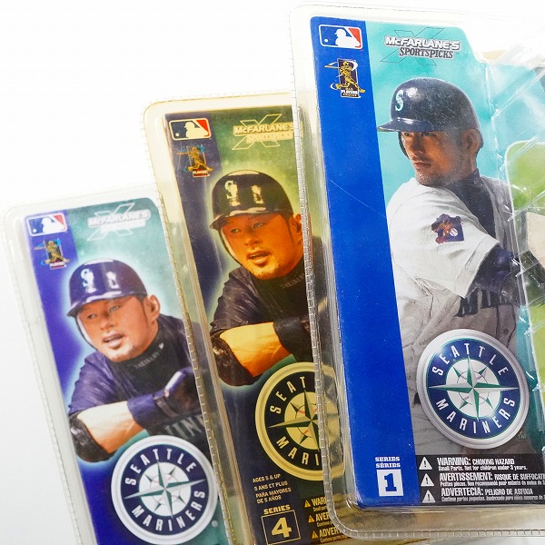 実際に弊社で買取させて頂いた【未開封】McFARLANE TOYS/マクファーレントイズ SPORTSPICKS イチロー マリナーズ フィギュア 3点セットの画像 8枚目