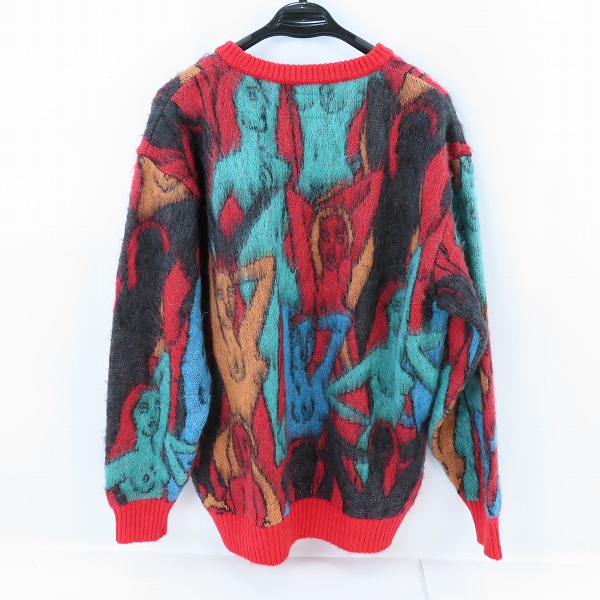 実際に弊社で買取させて頂いたWACKO MARIA/ワコマリア 22AW YULA 百女図 MOHAIR KNIT JACQUARD SWEATER セーター/XLの画像 1枚目