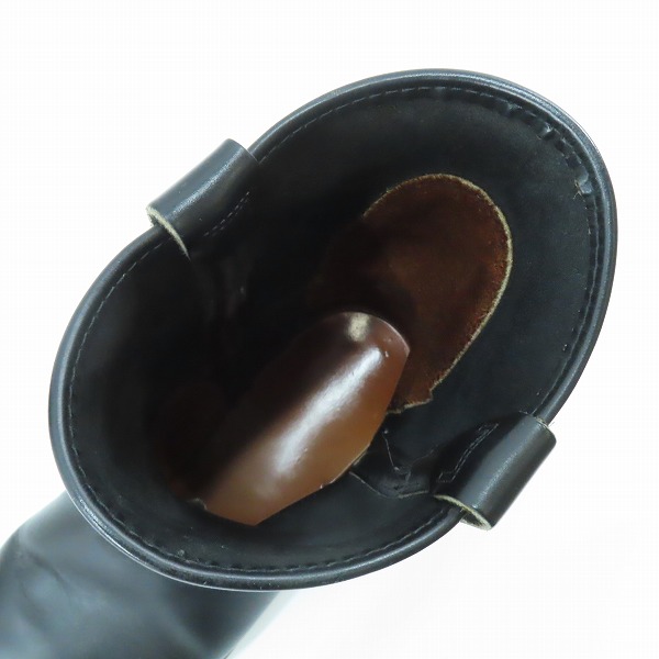 実際に弊社で買取させて頂いたRED WING/レッドウィング 羽タグ PECOS BOOTS/ペコスブーツ ブラック 8169 /7の画像 4枚目