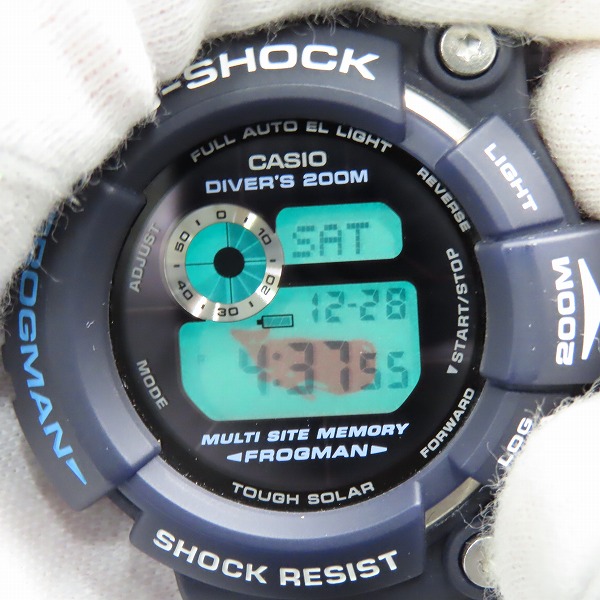 実際に弊社で買取させて頂いたG-SHOCK/Gショック FROGMAN フロッグマン 05年 イルクジ GW-205K-2DRの画像 4枚目