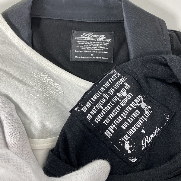 実際に弊社で買取させて頂いた【おまとめ】Roen/ロエン 半袖Tシャツ/カットソーボタンシャツ 等の画像 2枚目