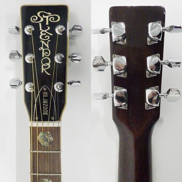 実際に弊社で買取させて頂いた★SPLENDOR/スプレンダー W-300 アコースティックギター/アコギ ソフトケース付の画像 2枚目