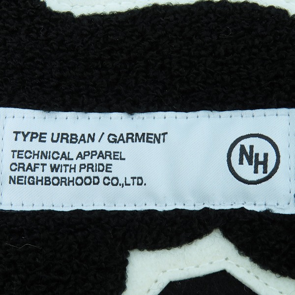 実際に弊社で買取させて頂いたNEIGHBORHOOD/ネイバーフッド 23AW STADIUM JACKET/スタジアムジャケット ワッペン袖レザー切替 232SZNH-JKM03/Mの画像 6枚目