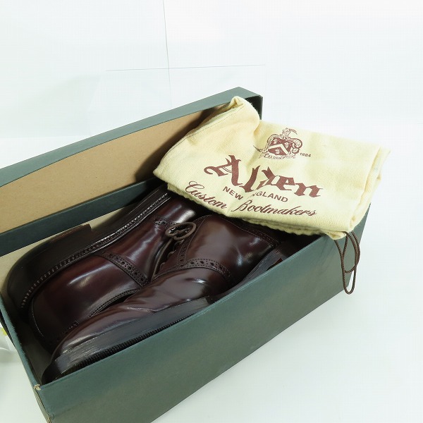 実際に弊社で買取させて頂いたALDEN×BARNEYS NEWYORK/オールデン×バーニーズニューヨーク コードバン サドル シューズ 5996/7.5の画像 7枚目