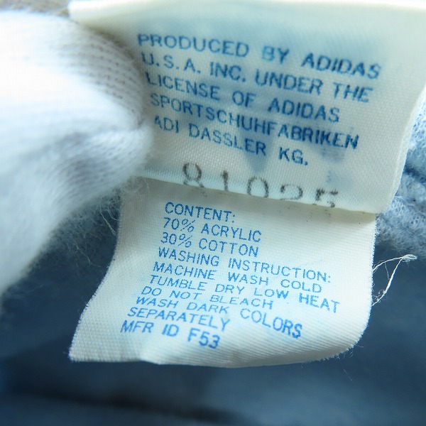 実際に弊社で買取させて頂いたadidas/アディダス ヴィンテージ 台湾製 プルオーバーパーカー Lの画像 3枚目