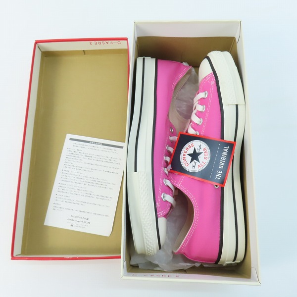実際に弊社で買取させて頂いた【未使用】CONVERSE/コンバース CANVAS AS J OX キャンバススニーカー 日本製/9.5の画像 6枚目
