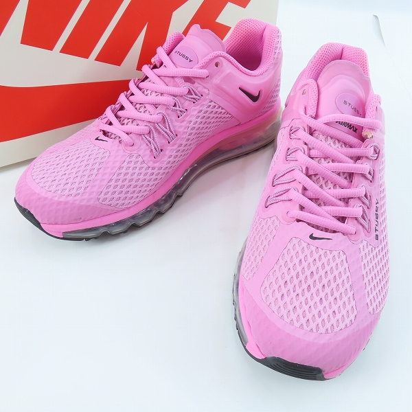 実際に弊社で買取させて頂いたSTUSSY×NIKE/ステューシー×ナイキ AIR MAX 2013/エアマックス ピンク DR2601-600/28の画像 0枚目
