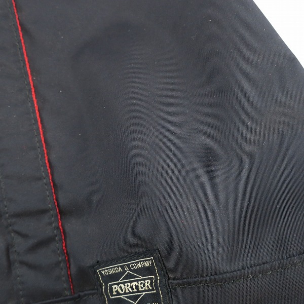 実際に弊社で買取させて頂いたPORTER/ポーター トートバッグ ブラック×レッドの画像 7枚目