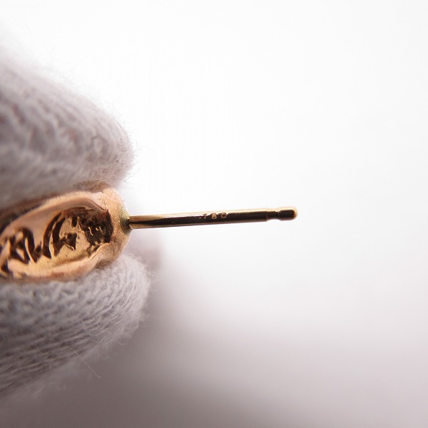 実際に弊社で買取させて頂いたBWL/ビルウォールレザー スカル 18K スタッドピアスの画像 5枚目