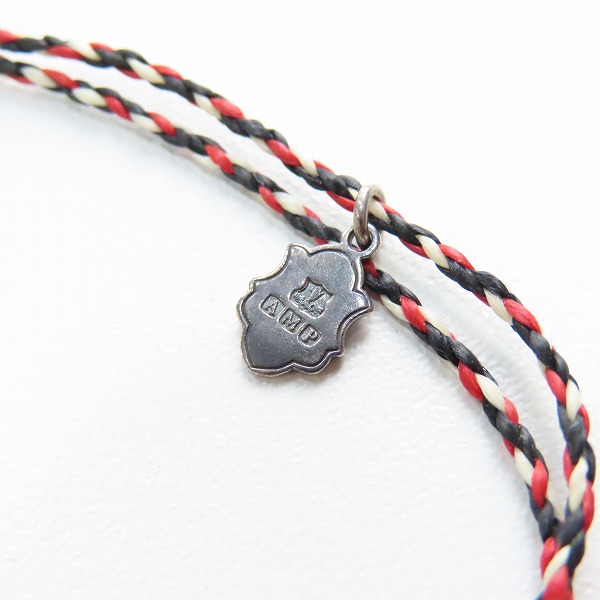 実際に弊社で買取させて頂いたAMP JAPAN/アンプジャパン ホースシュー ブレスレット レッド/ブラック の画像 5枚目