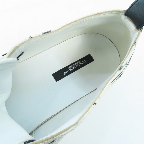 実際に弊社で買取させて頂いたD&G/ディーアンドジー DOLCE&GABBANA/ドルチェ&ガッバーナ Portofino Light ローカットスニーカー AO779/10の画像 4枚目