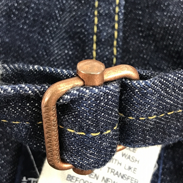 実際に弊社で買取させて頂いたEVISU/エヴィス シンチバック ワイドデニムパンツ/32×32の画像 9枚目