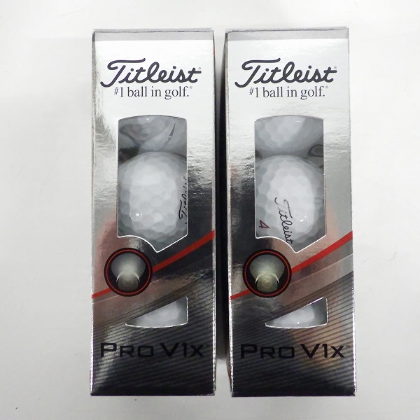 実際に弊社で買取させて頂いた【未使用/オウンネーム】Titleist/タイトリスト PRO V1x ゴルフボール ホワイト 2スリーブ