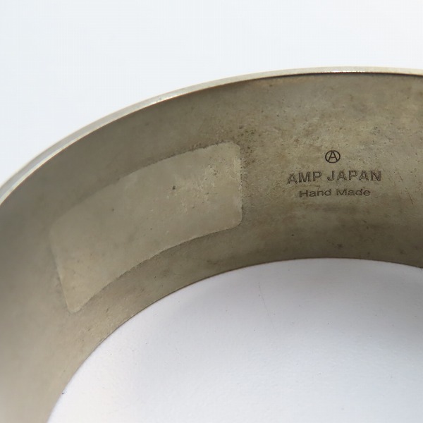 実際に弊社で買取させて頂いたAMP JAPAN/アンプジャパン German Silver Plane Bangle バングル 16AT-355の画像 6枚目