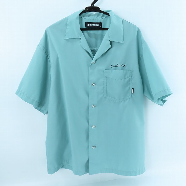 実際に弊社で買取させて頂いたNEIGHBORHOOD/ネイバーフッド 22SS PIPING/E-SHIRT/パイピング オープンカラー 半袖シャツ 221TSNH-SHM03/L