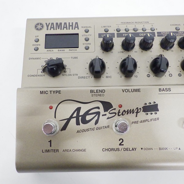 実際に弊社で買取させて頂いたYAMAHA/ヤマハ AG-Stomp エレクトリックアコースティックギター用プリアンプ＆マルチエフェクター【簡易動作確認済】の画像 2枚目