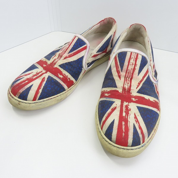 実際に弊社で買取させて頂いたJIMMY CHOO/ジミーチュウ ユニオンジャック柄 スリッポン/41