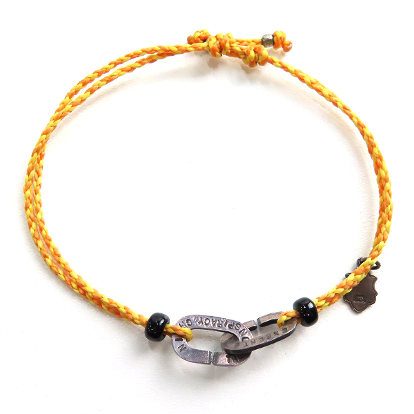 実際に弊社で買取させて頂いたAMP JAPAN/アンプジャパン チェーンモチーフ ブレスレット イエローの画像 2枚目