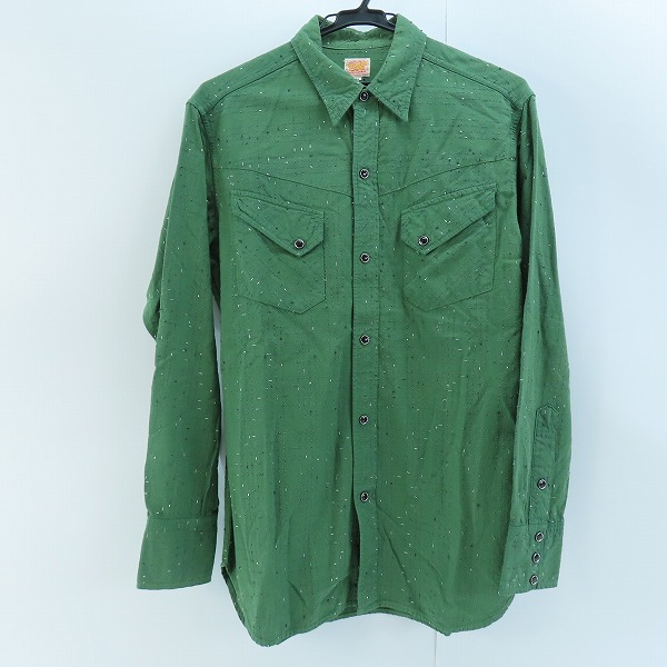 実際に弊社で買取させて頂いたSUGAR CANE/シュガーケーン ウエスタン シャツ SC22097/M