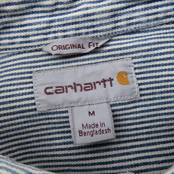 実際に弊社で買取させて頂いたCarhartt/カーハート  HICKORY STRIPE SHIRT/ヒッコリーストライプシャツ 100092-965/Mの画像 2枚目