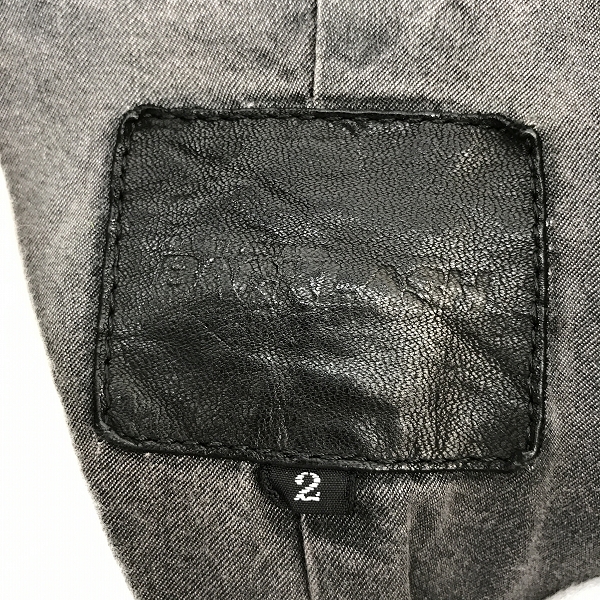 実際に弊社で買取させて頂いたISAMUKATAYAMA BACKLASH/バックラッシュ イタリアンホースレザー 製品染め フードブルゾン 1670-02/Mの画像 2枚目